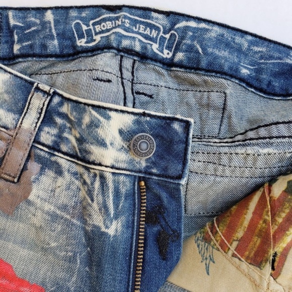 NEW ROBIN'S JEANS Men's Straight Leg Coated Jeans - Picture 6 of 8